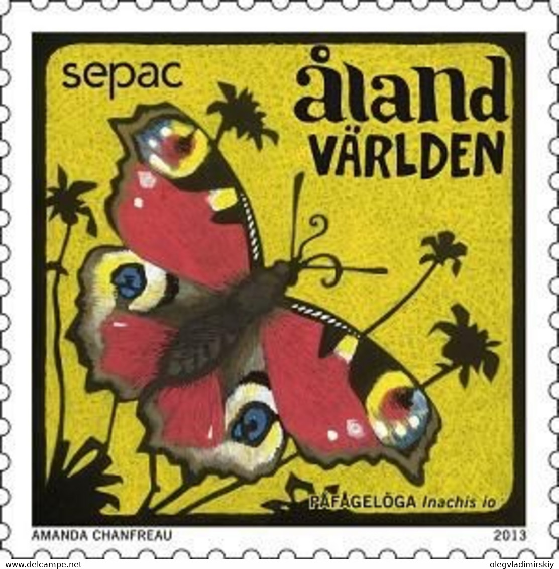 Aland Finland 2013 SEPAC Butterfly Stamp Mint - Neufs