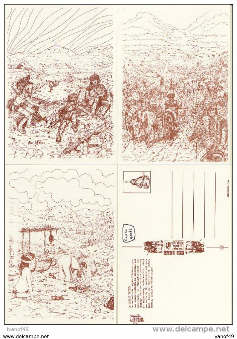 Ancienne AFFICHE - BIG BEAR - "Chez Cognet 16700 RUFFEC" -  + LES TRAPPEURS - Série De 12 CP - Affiches