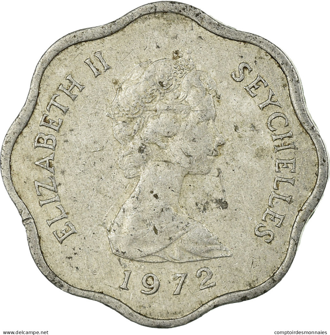 Monnaie, Seychelles, 5 Cents, 1972, British Royal Mint, TTB, Aluminium, KM:18 - Seychelles