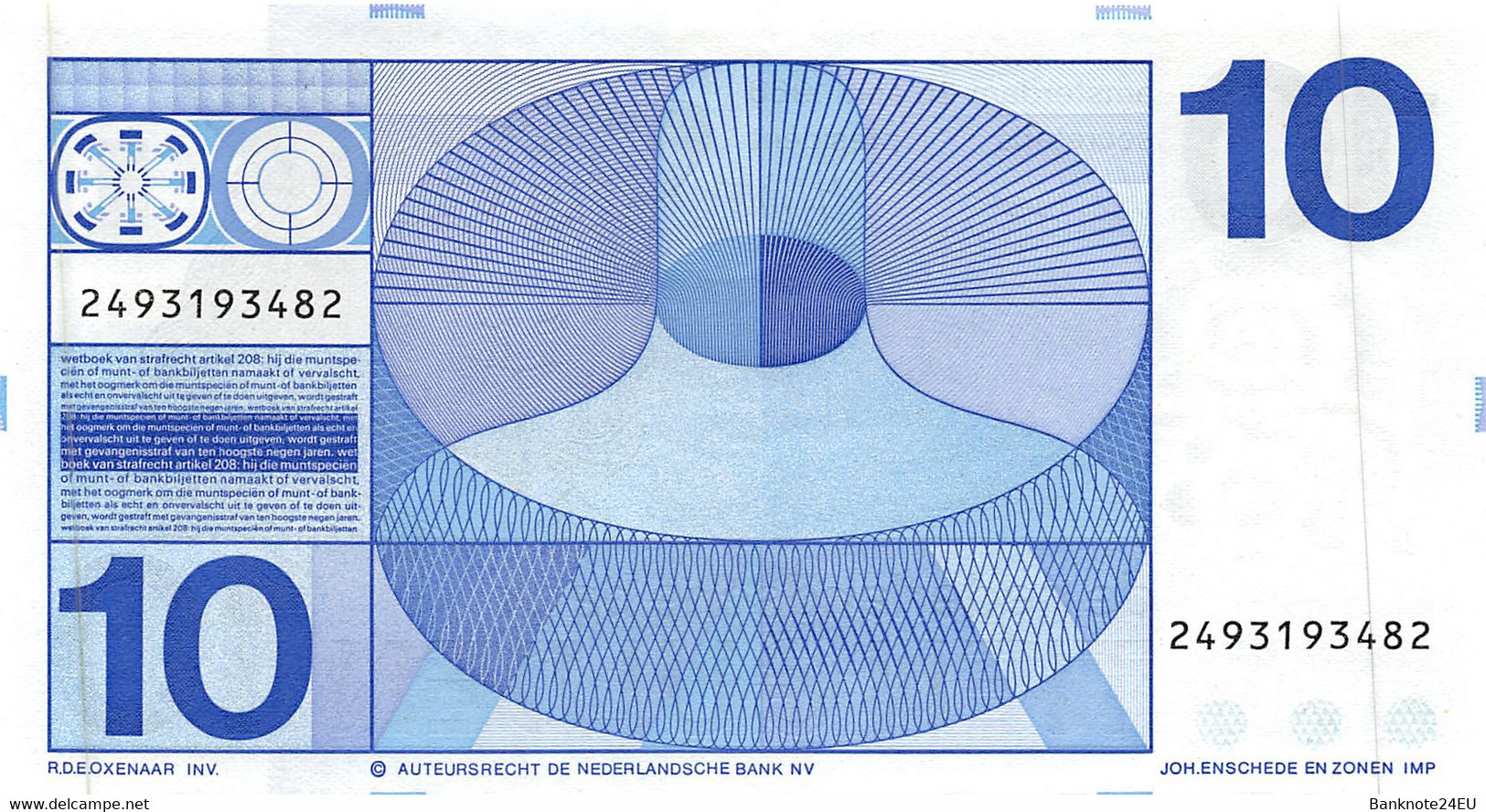 Netherlands 10 Gulden 1997 Unc Pn 99 - 10 Gulden