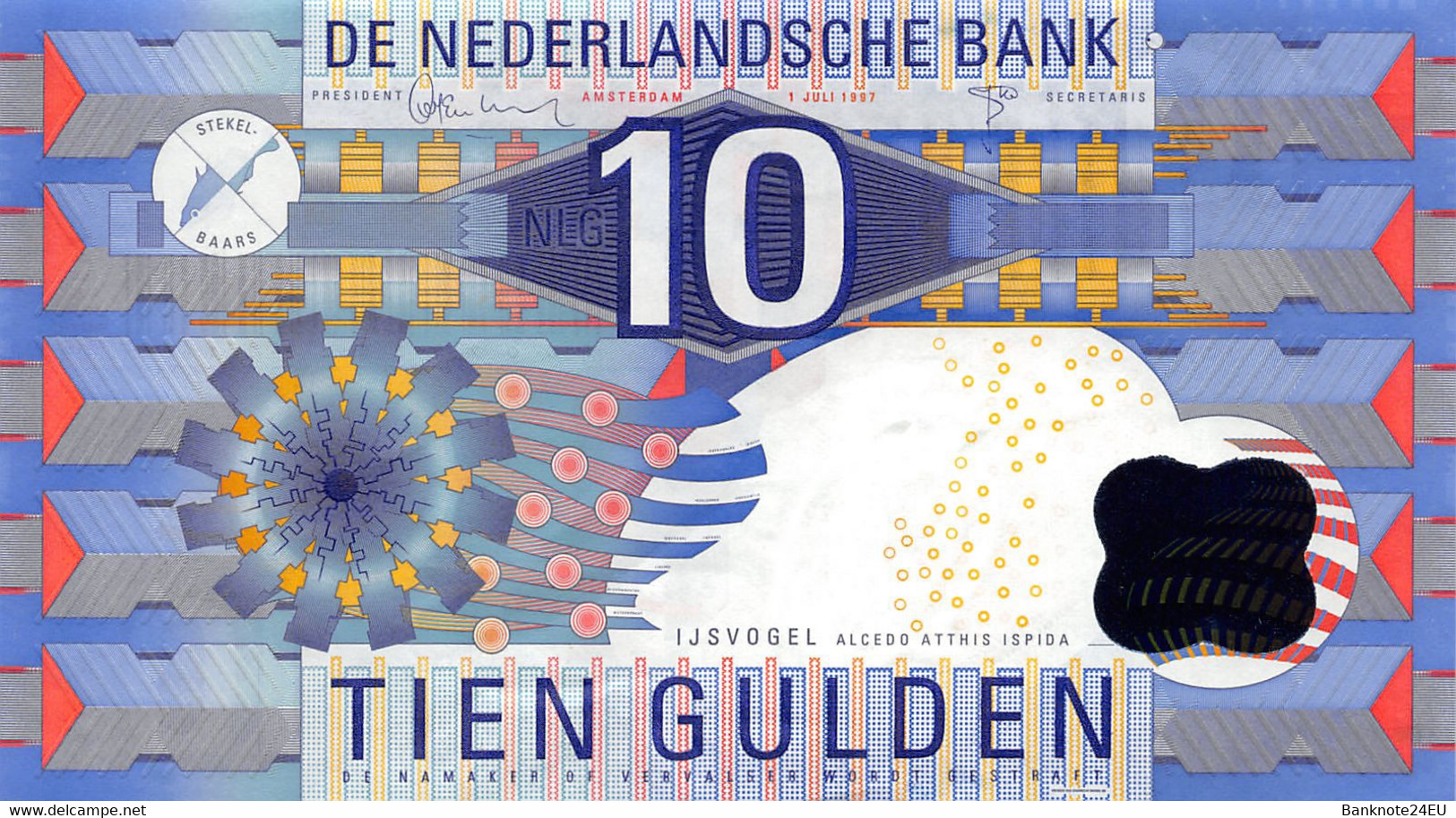 Netherlands 10 Gulden 1997 Unc Pn 99 - 10 Gulden