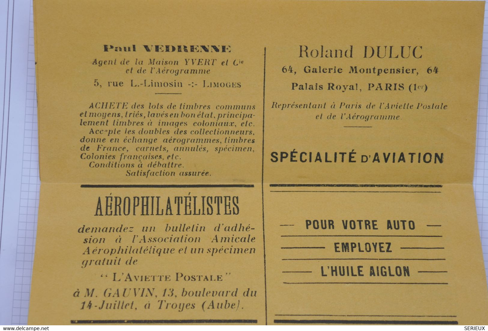 AO 12 FRANCE   BELLE LETTRE AEROGRAMME  1931 PARIS DIJON COTE D OR  +VIGNETTE EXPO PARIS +++ AFFRANC. PLAISANT - 1960-.... Brieven & Documenten