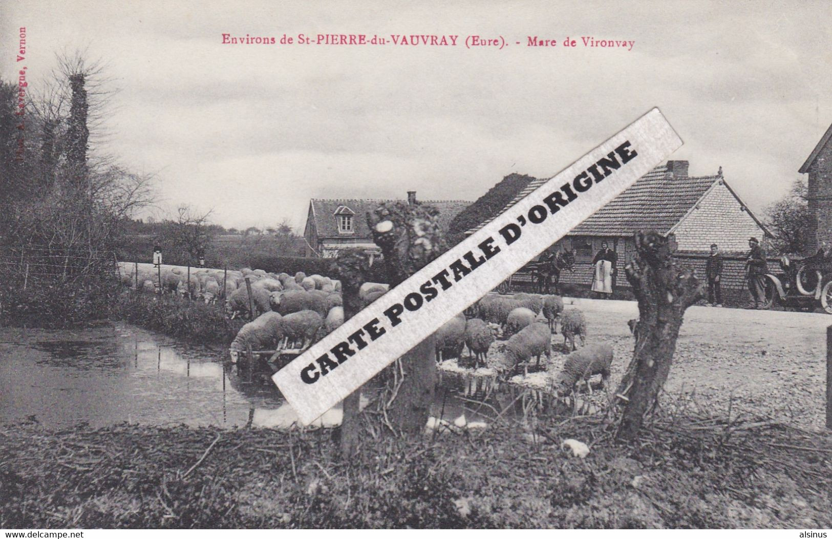 27 - ENVIRONS DE ST PIERRE DE VAUVRAY - MARE DE VIRONVAY - TROUPEAU DE MOUTONS - Other & Unclassified