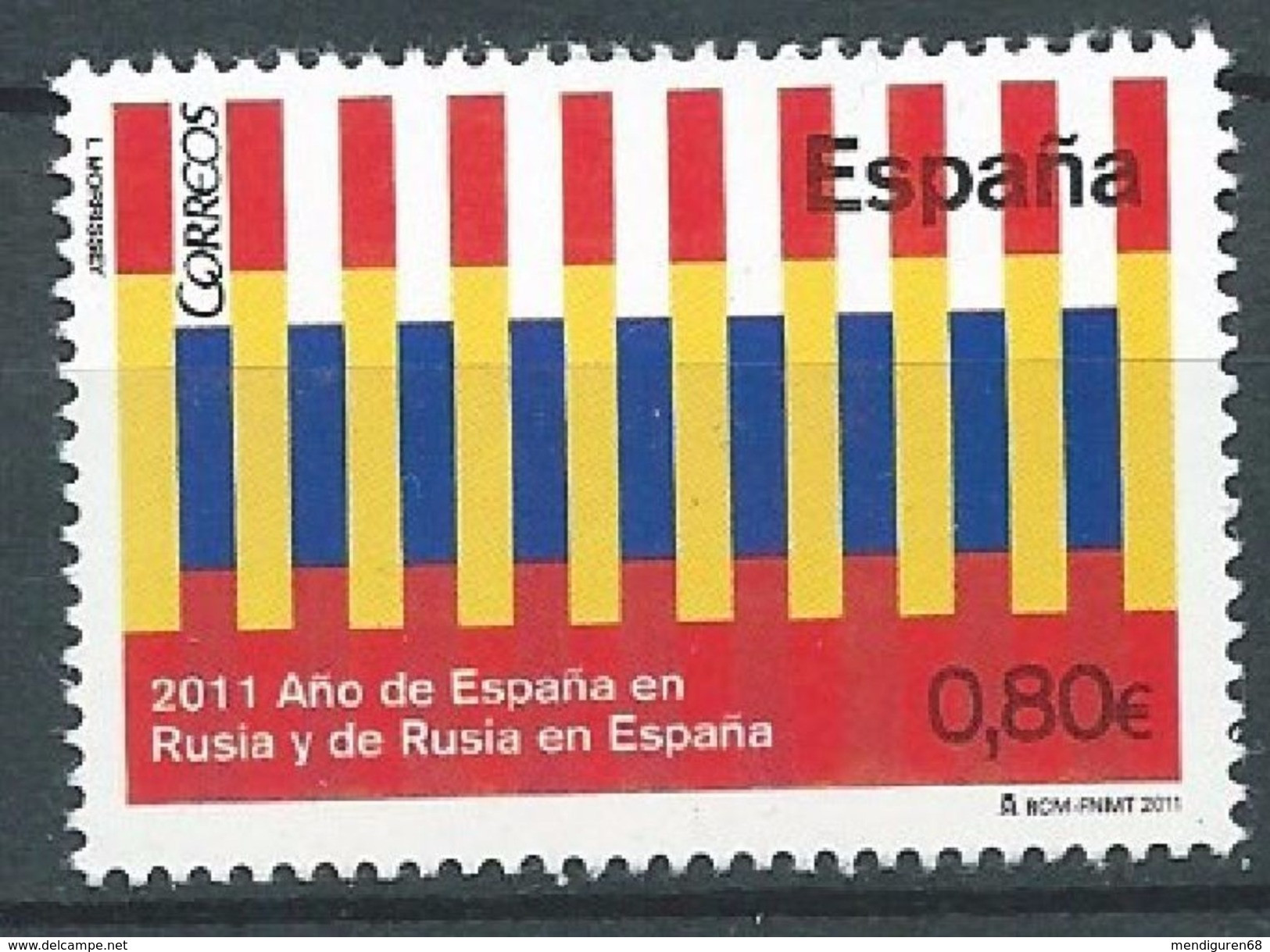 ESPAGNE SPANIEN SPAIN ESPAÑA 2011 WITH RUSSIA CONJUNTA RUSIA MNH ED 4680 YT 4358 MI 4653 SG 4641 SC 3818 - Blocs & Hojas