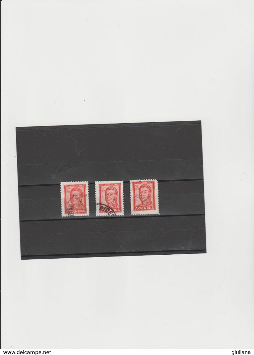 Argentina - 3 Stamps Used Vari Periodi  "Serie Courante" - Colecciones & Series