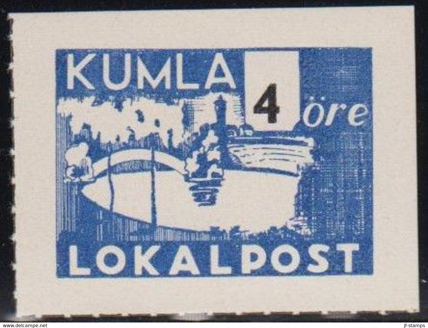 1945. SVERIGE. KUMLA LOKALPOST. 4 ÖRE. Never Hinged.  - JF520118 - Emissioni Locali