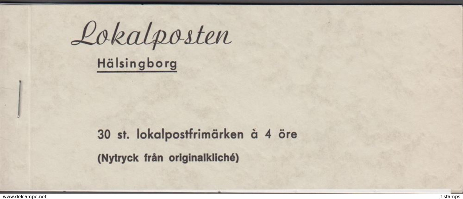 1985. SVERIGE. HELSINGBORG. LOKALPOSTEN. Complete Booklet With 3 X 10 Ex 4 öre.  - JF520123 - Emissioni Locali