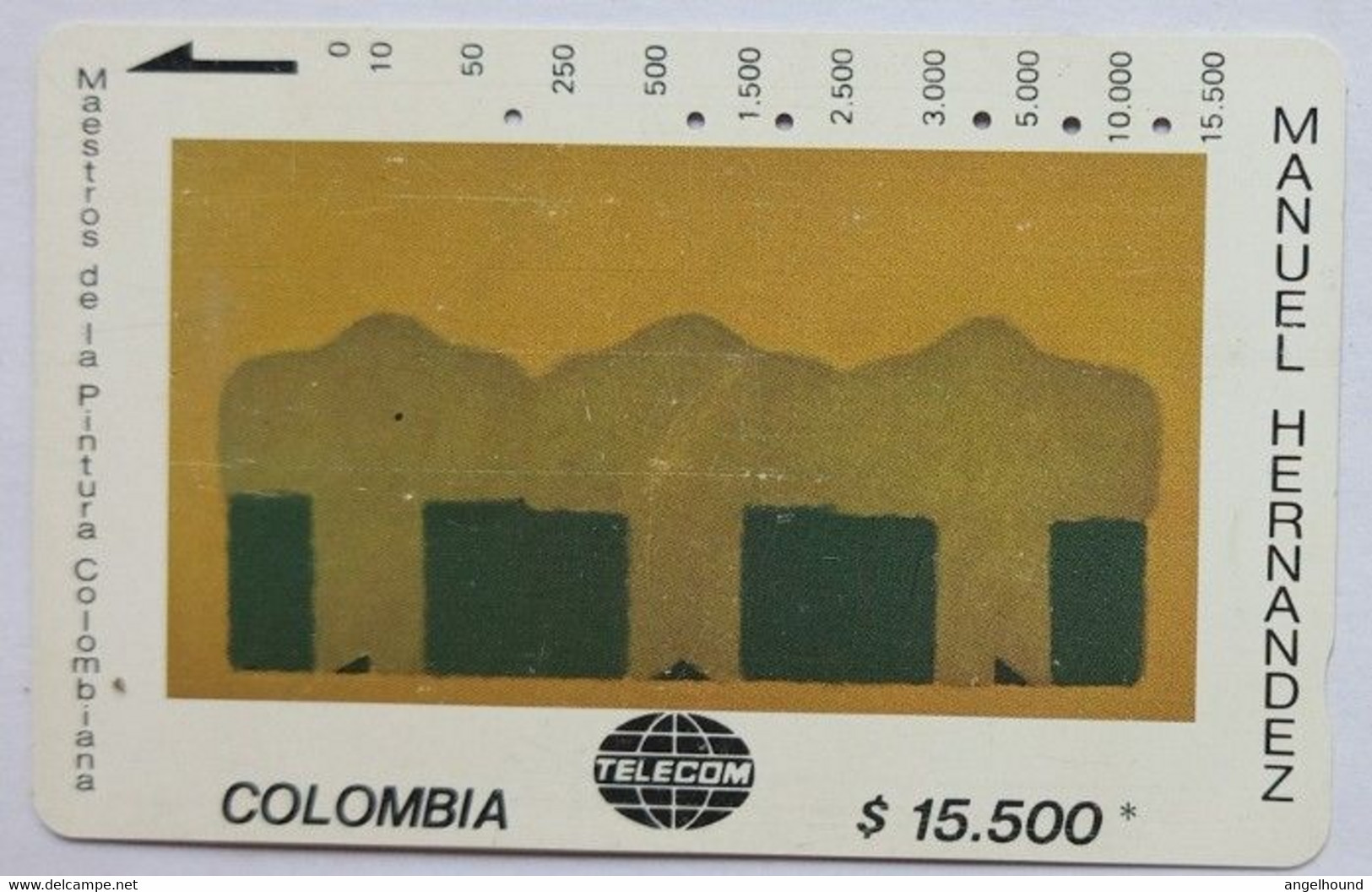 Colombia $15,500 Manuel Hernandez "Secuencia Alineada " - Colombie