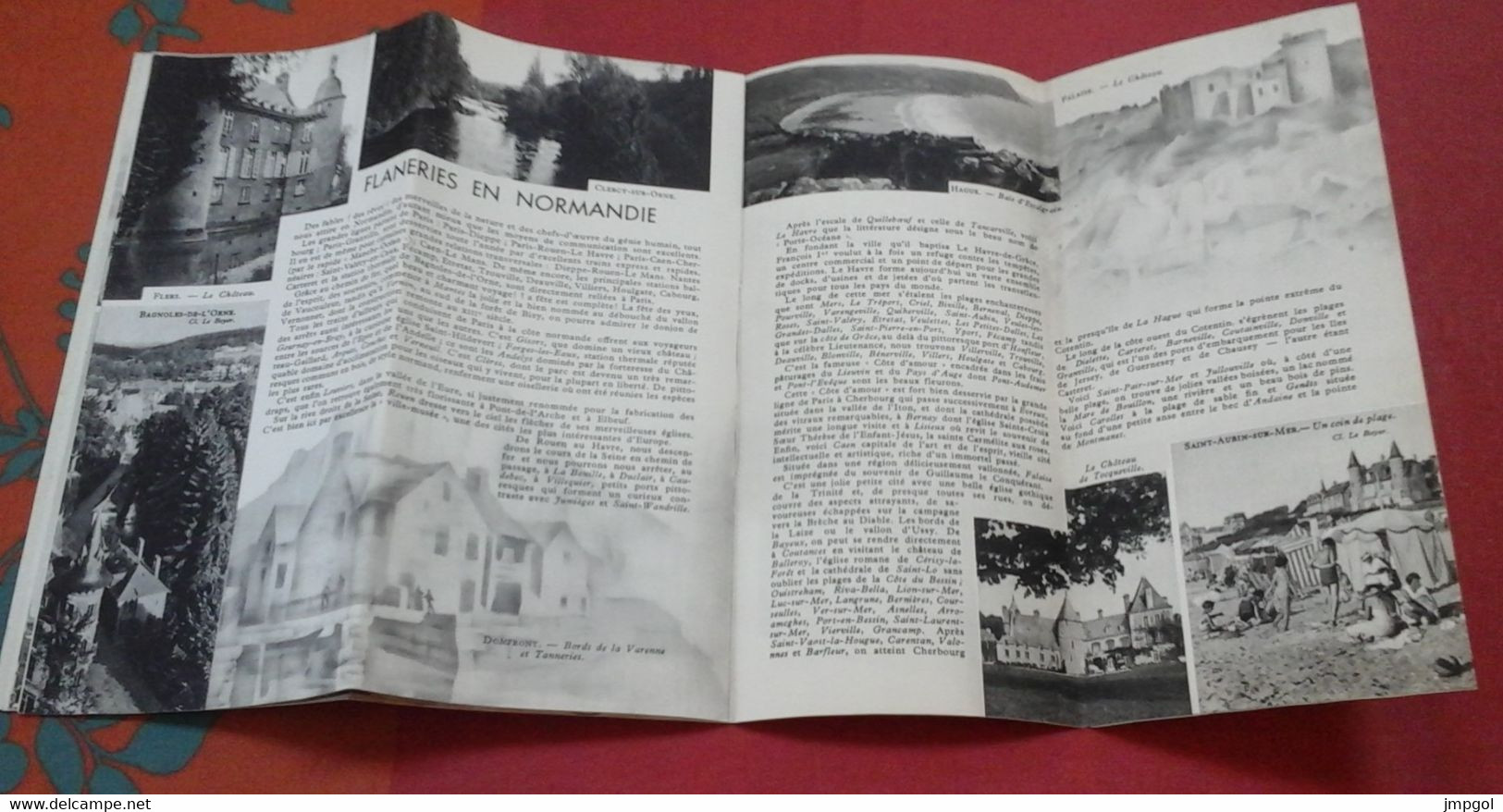 Dépliant Touristique Normandie 1935 Ed Chemins De Fer De L'Etat Coutances Mont St Michel Etretat Rouen Caudebec...... - Tourism Brochures