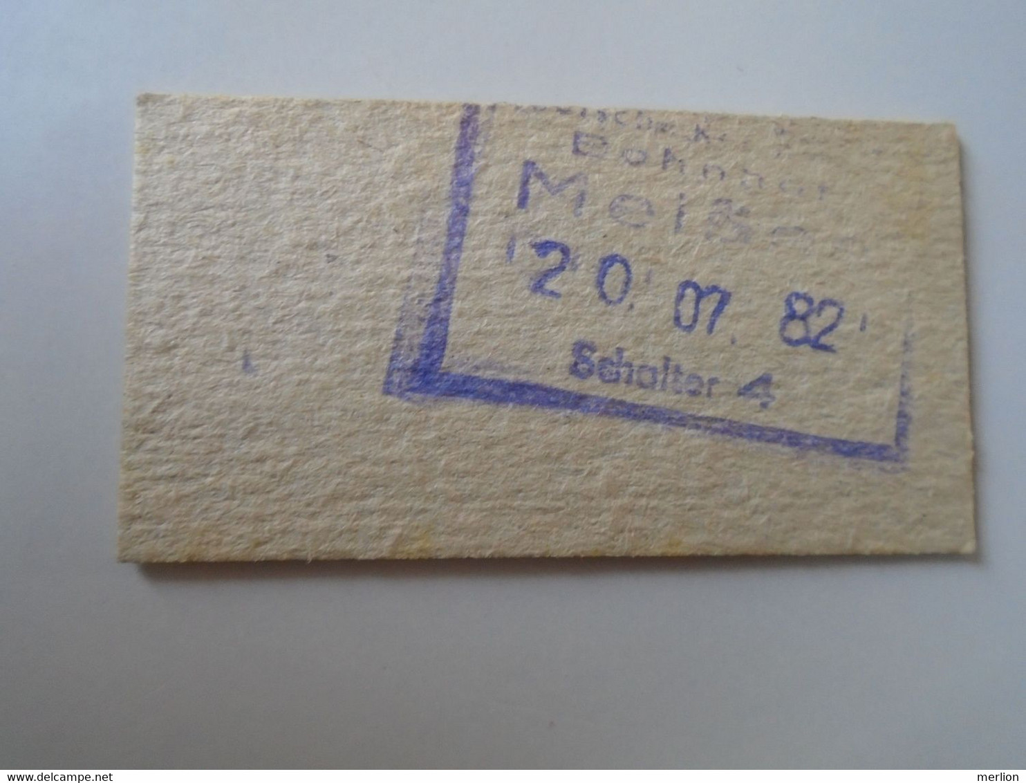 D190380  Edmondson Tram Ticket -   Dresden  1982 - Europa