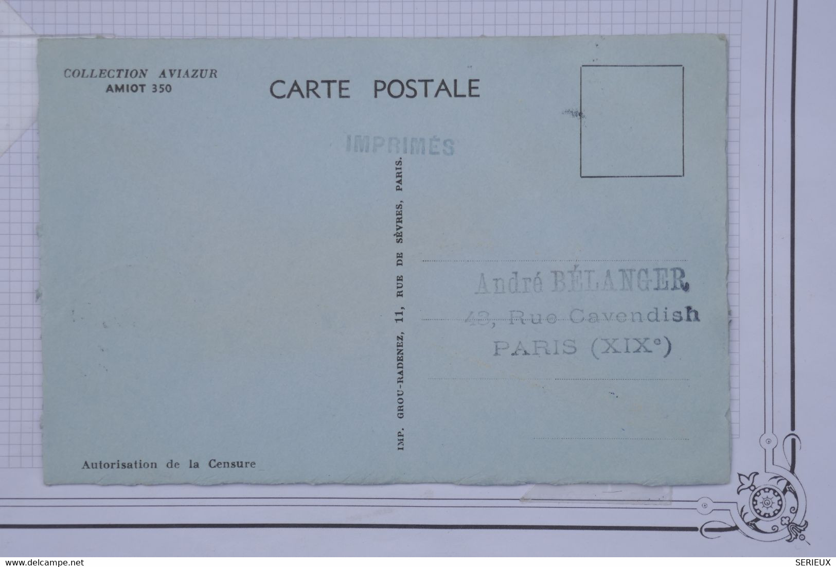AO 14 FRANCE BELLE  CARTE 1945  CONCOURS D HIVER M.R.A  + AFFRANC. PLAISANT - 1960-.... Covers & Documents