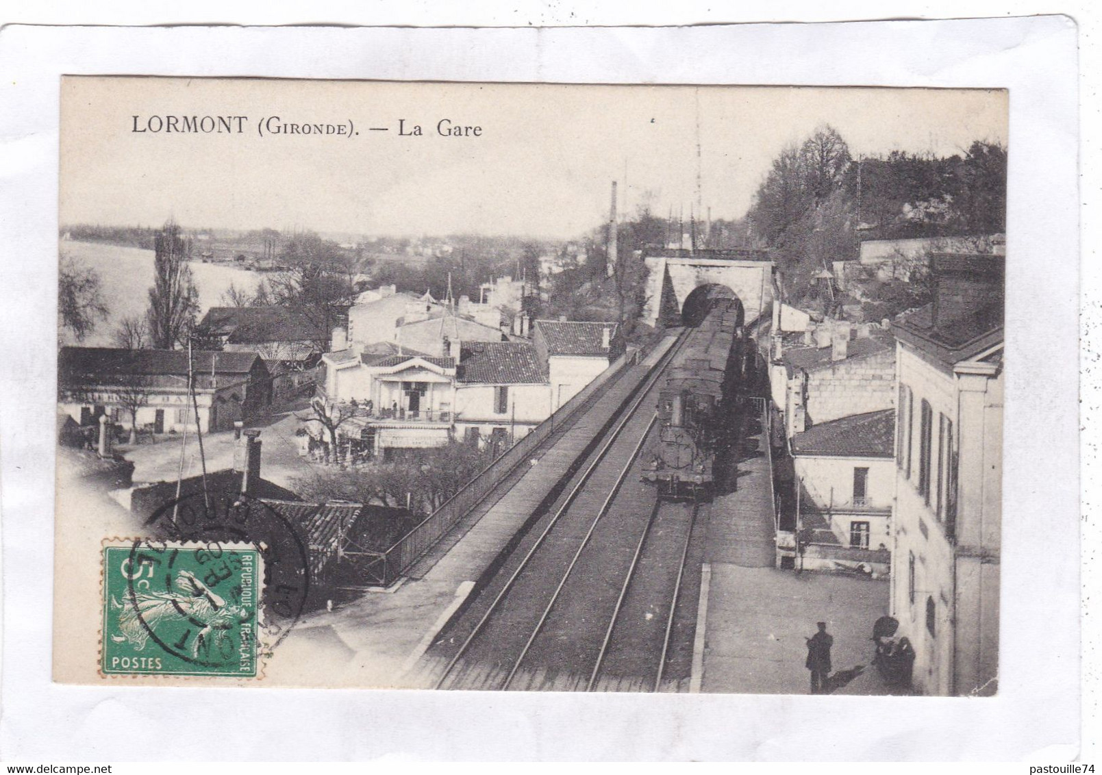 CPA :  14 X 9  -  LORMONT  -  La  Gare - Otros & Sin Clasificación