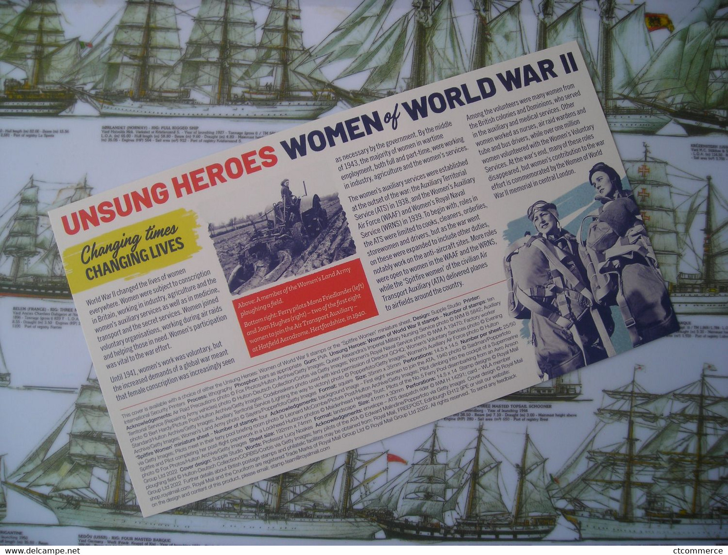 FDC Women Of World War II, Femmes De La Guerre Mondiale 2, Auxiliary Territorial Service, Service Territorial Auxiliaire - 2021-... Decimale Uitgaven