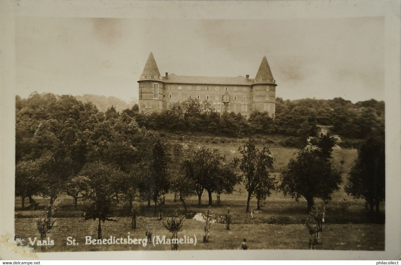 Vaals (Lim.) 3 Lander Eck // St. Benedictusberg (Mamelis) 19??plakrest Voorzijde - Vaals