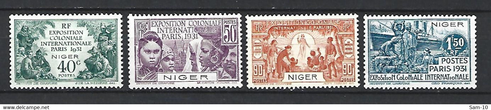 Timbre De Colonie Française Niger Neuf * N 53 / 56 - Nuevos