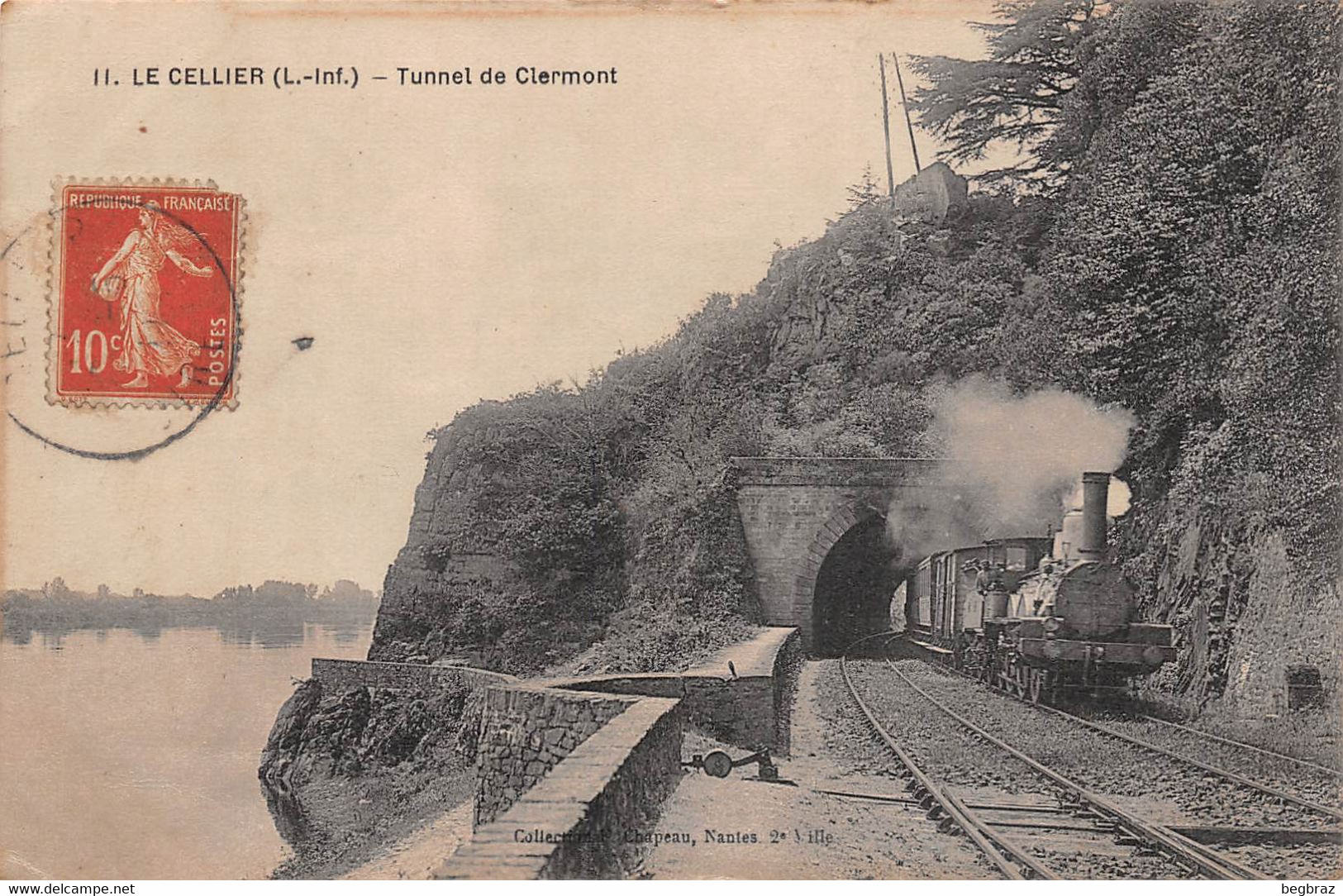 LE CELLIER     TUNNEL DE CLERMONT   TRAIN - Le Cellier