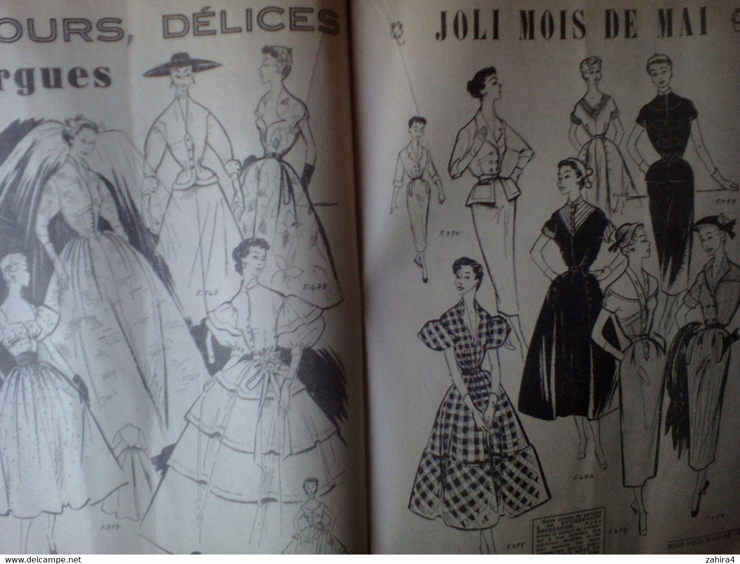 Pour Vous Madame N°96 Meuble Rotin Métal Verre Mode Robe D'été 3 Pièces - Coton C Dior Ricci Griffe Mariages Historiques - Fashion