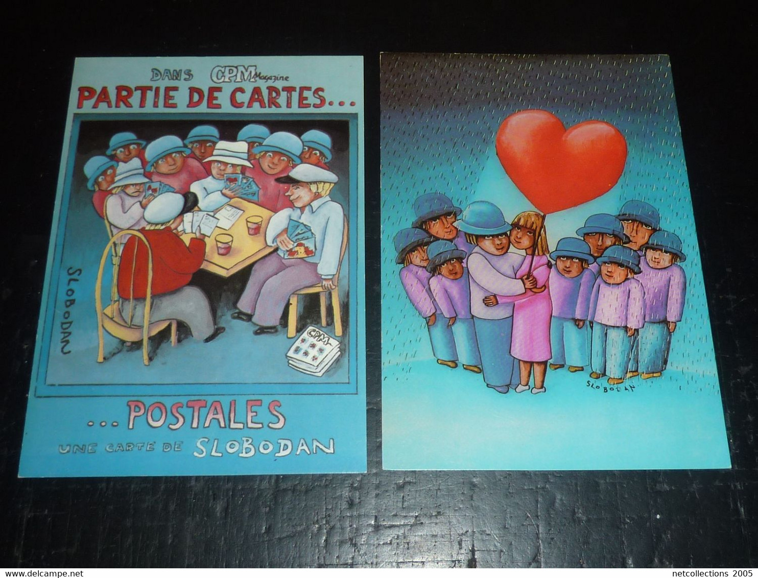 SLOBODAN; LOT DE 6 CARTES DONT UNE SIGNE ET LIMITEE A 500 & Une 1000 Exemplaire - THEME ILLUSTRATEUR (C.B) - Slobodan