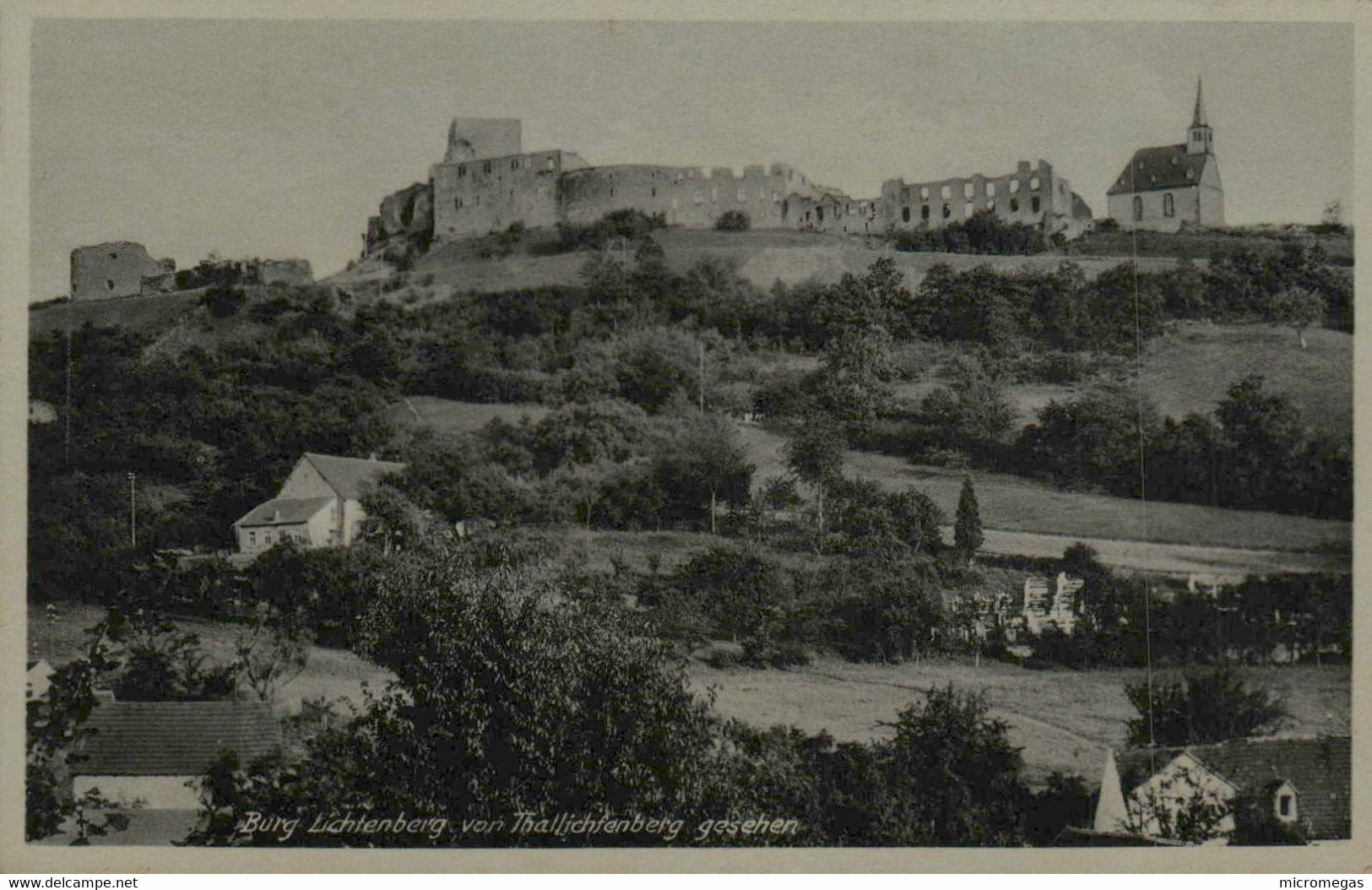 Burg Lichtenberg Von Thallichtenberg Gesehen - Kusel