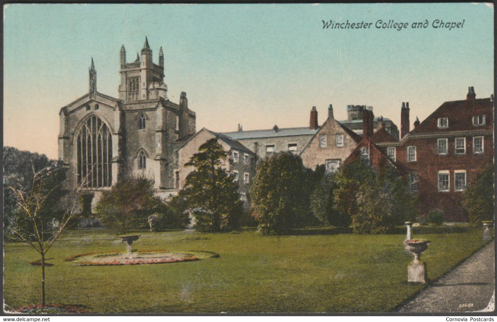 Winchester College And Chapel, Hampshire, 1917 - Valentine's Postcard - Winchester