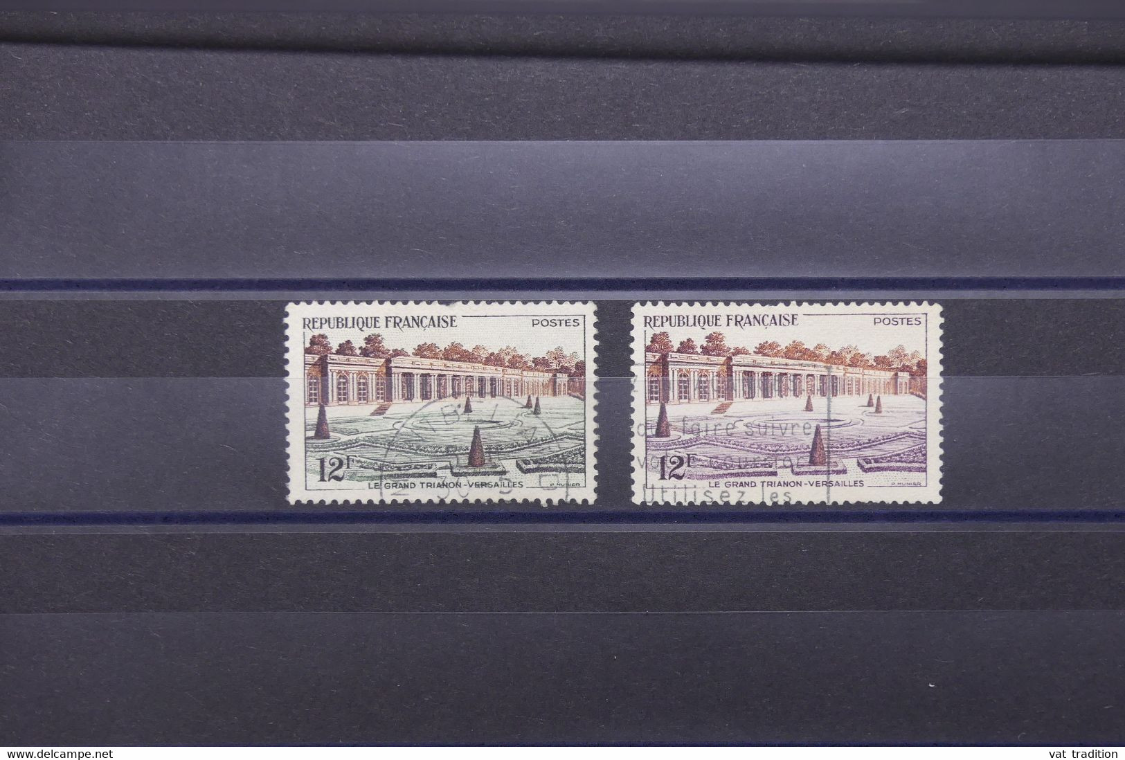 FRANCE - N° Yvert 1059 Variété De Pelouse Violette + Normal Pelouse Verte - Oblitérés - L 121897 - Used Stamps