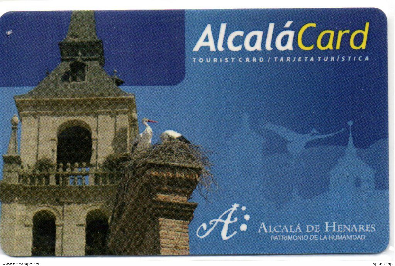 Alcala De Henares , Madrid - Spain Tourist Tourism Card Tarjeta Turística ( Cicognes , Cigueñas ) - Matériel Et Accessoires