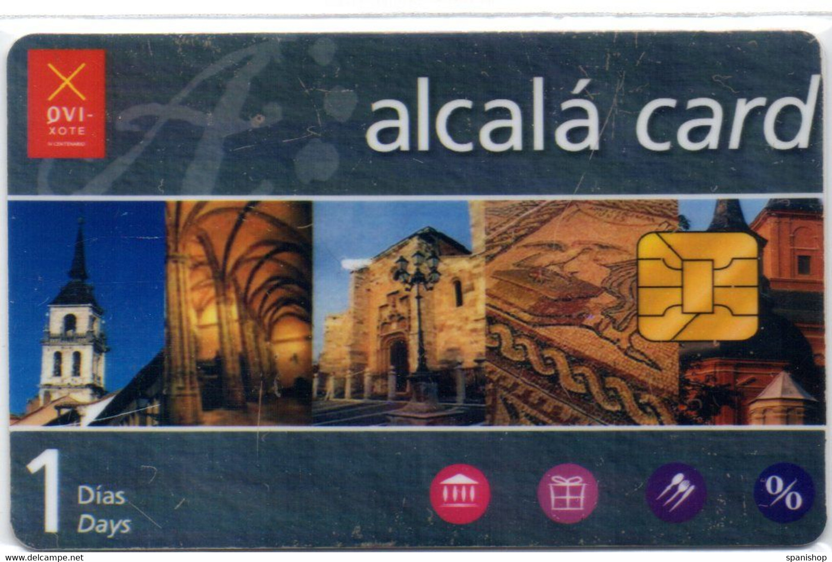 Alcala De Henares , Madrid - Spain Tourist Tourism Card Tarjeta Turística - Matériel Et Accessoires