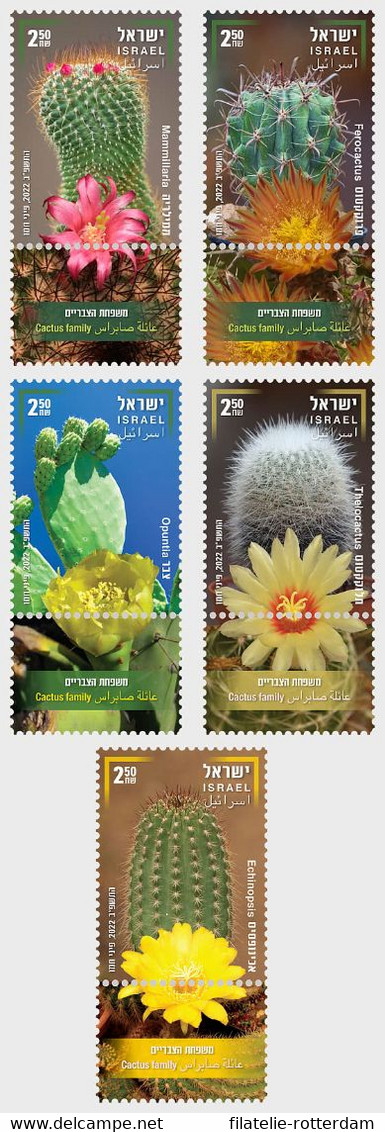 Israel - Postfris/MNH - Complete Set Cactussen 2022 - Neufs