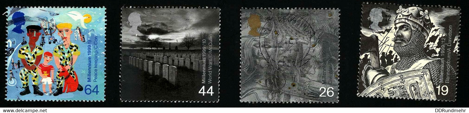 1999 Millenium Michel GB 1827 - 1830 Stamp Number GB 1875 - 1878 Yvert Et Tellier GB 2129 - 2132 - Gebraucht