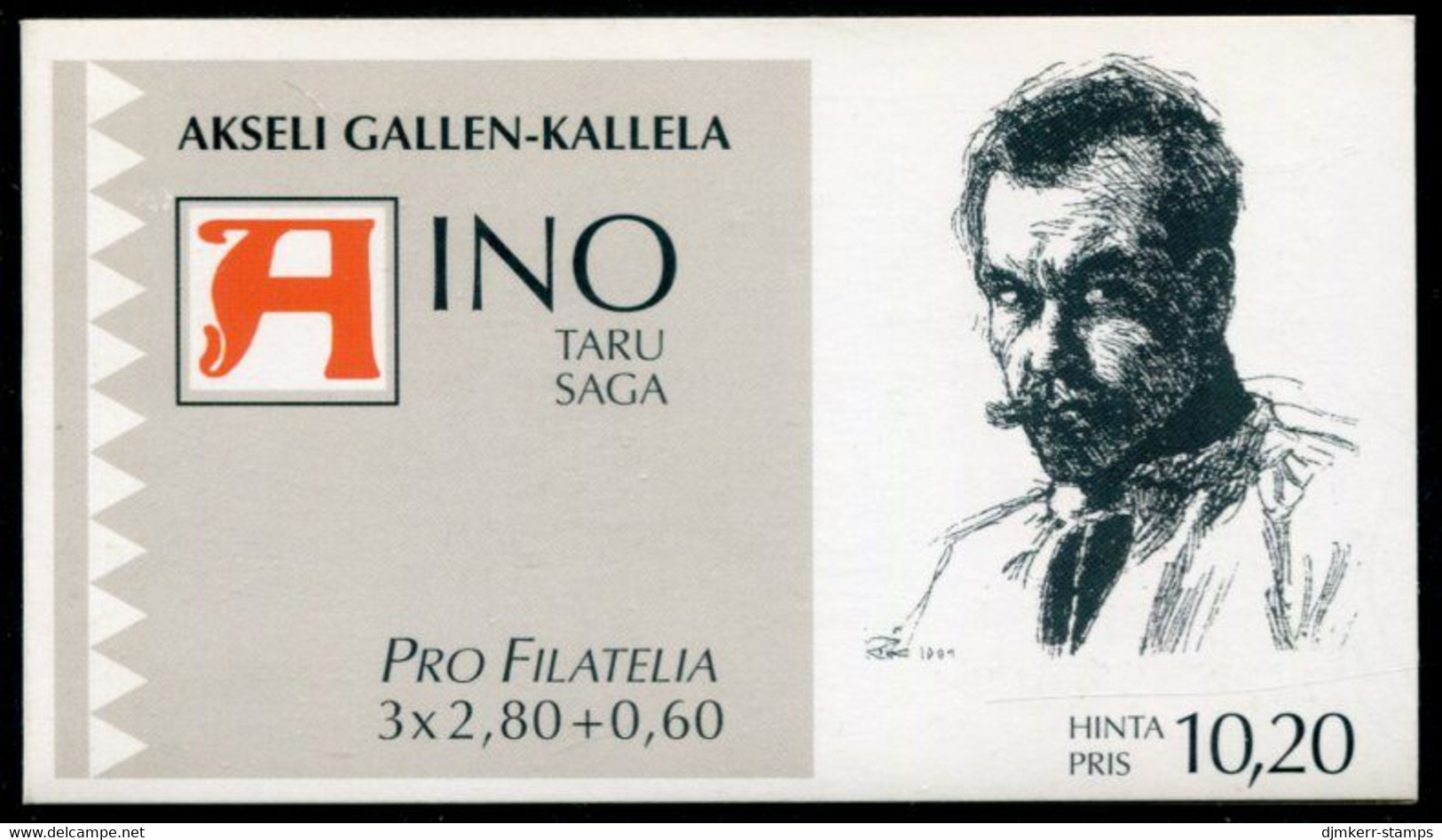 FINLAND 1997 Stamp Day: Aino Saga Booklet Used.  Michel 1400-02 - Oblitérés