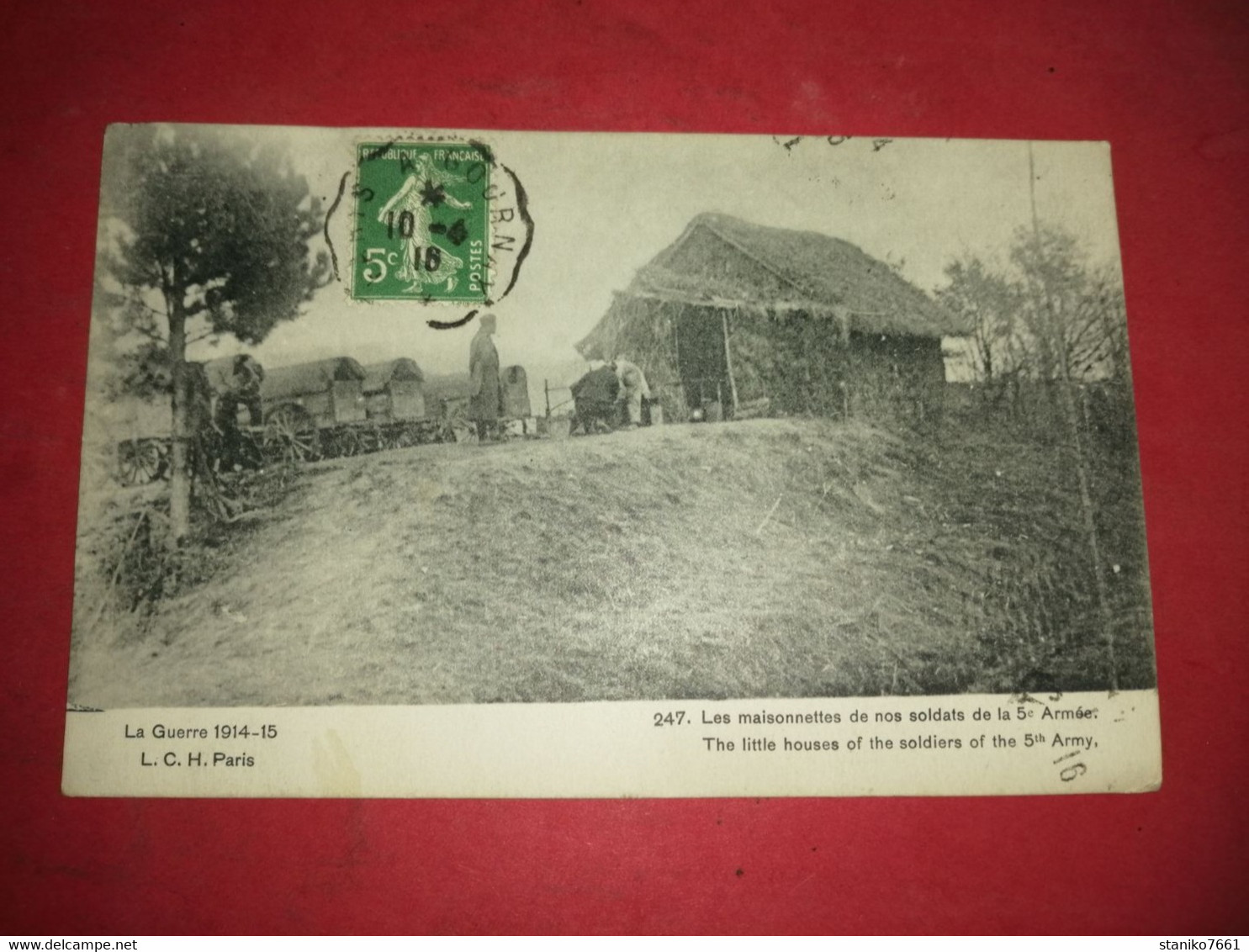 Carte Postale Maisonnettes De Nos Soldats De La 5eme Armée GUERRE 1914 1918 Voir Photos - Guerra 1914-18