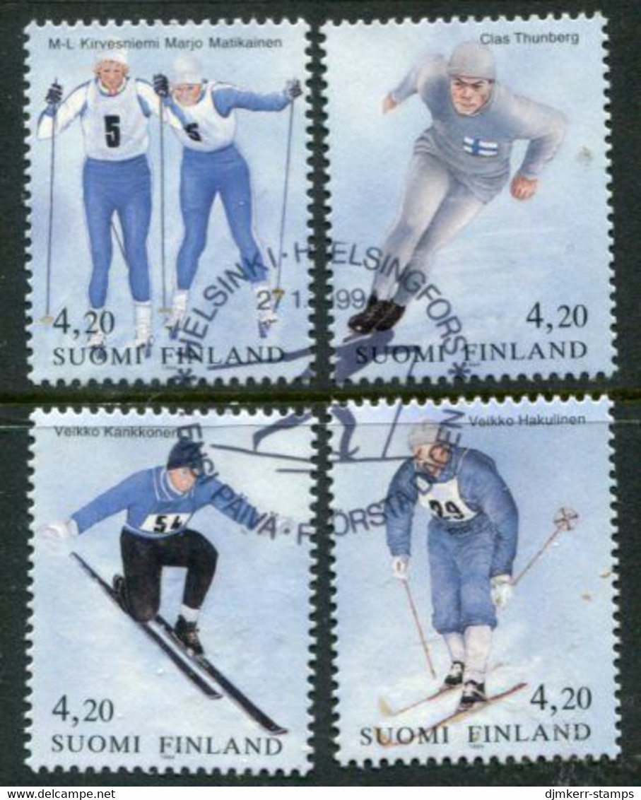 FINLAND 1994 Centenary Of Olympic Committee Singles Ex Block  Used.  Michel  1236-39 - Used Stamps