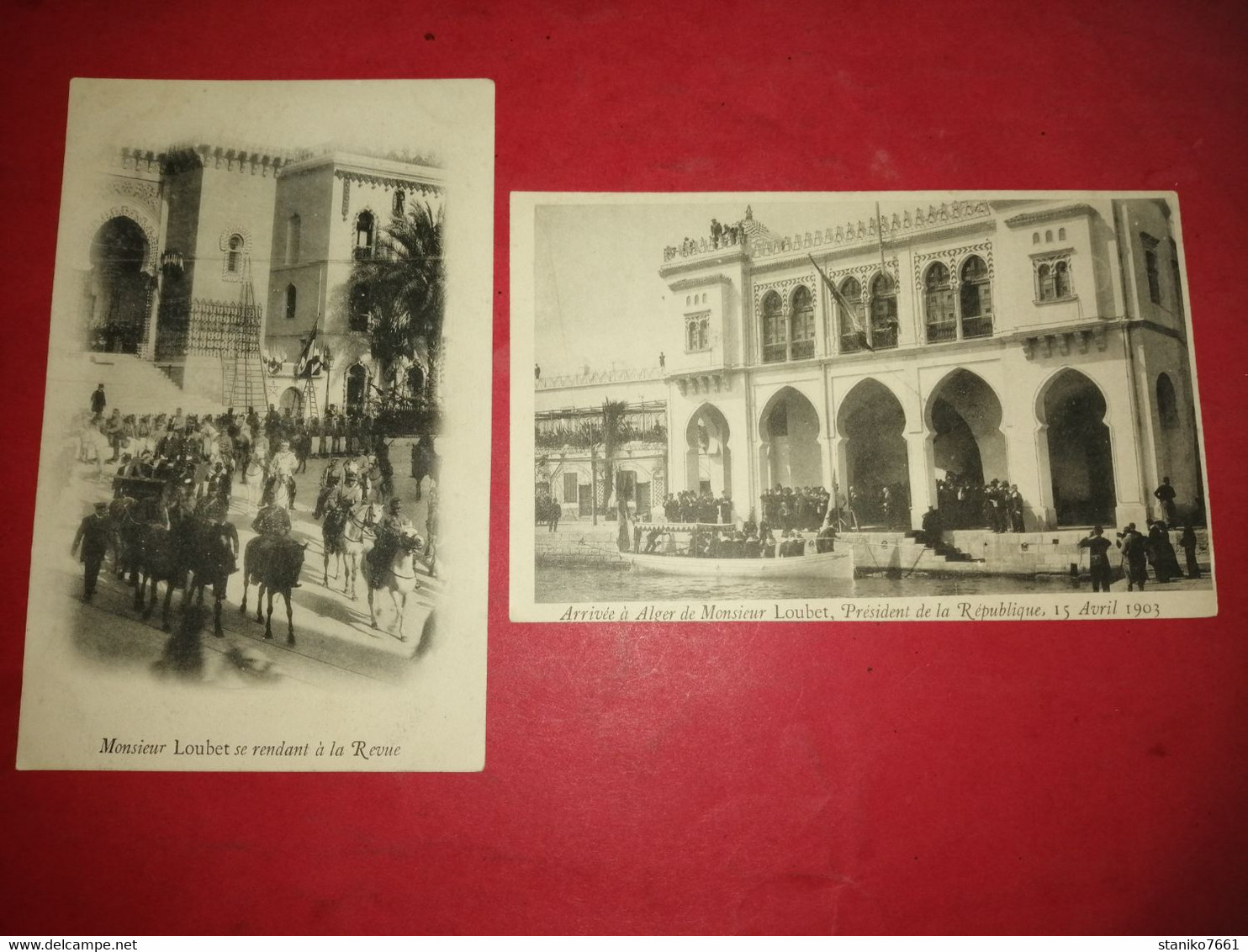 Carte Postale ANCIENNE  ARRIVEE A  ALGER DE MONSIEUR LOUBET LE 15 AVRIL 1903  Voir Photos - Personaggi