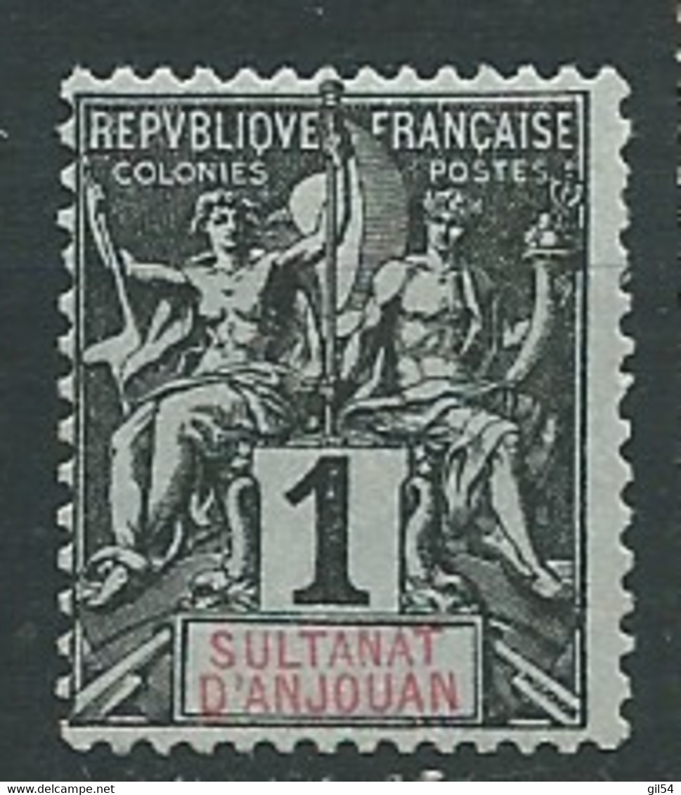 Sultanat Anjouan - Yvert N° 1 Oblitéré   - AE 14019 - Used Stamps