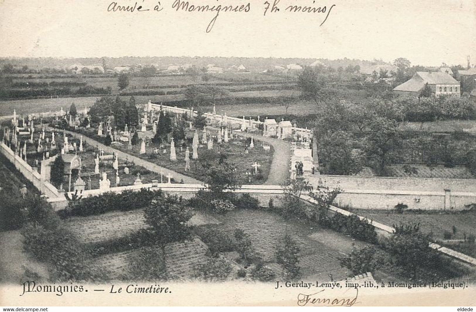 Momignies   Le Cimetière   Edit Gerday Lemye - Momignies