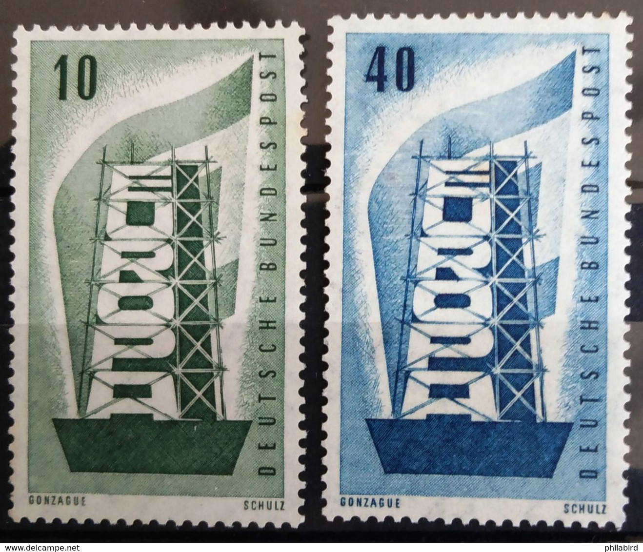 EUROPA 1956 - ALLEMAGNE                    N° 117/118                        NEUF** - 1956