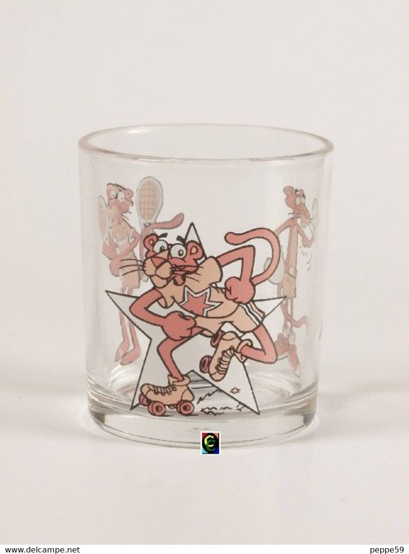 Bicchiere O Bicchieri Nutella Kinder Ferrero 1994 - Pantera Rosa  ( Glass - Glasses - Verres - Vasos - Glaser ) - Nutella