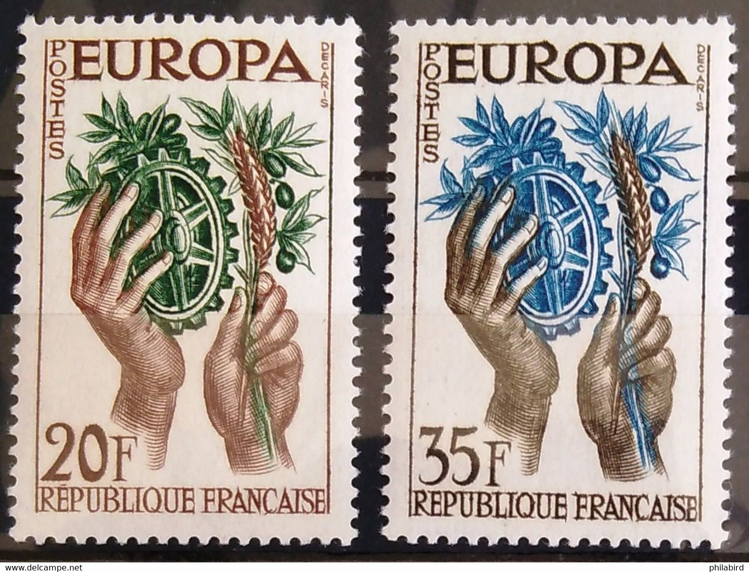 EUROPA 1957 - FRANCE                   N° 1122/1123                       NEUF** - 1957