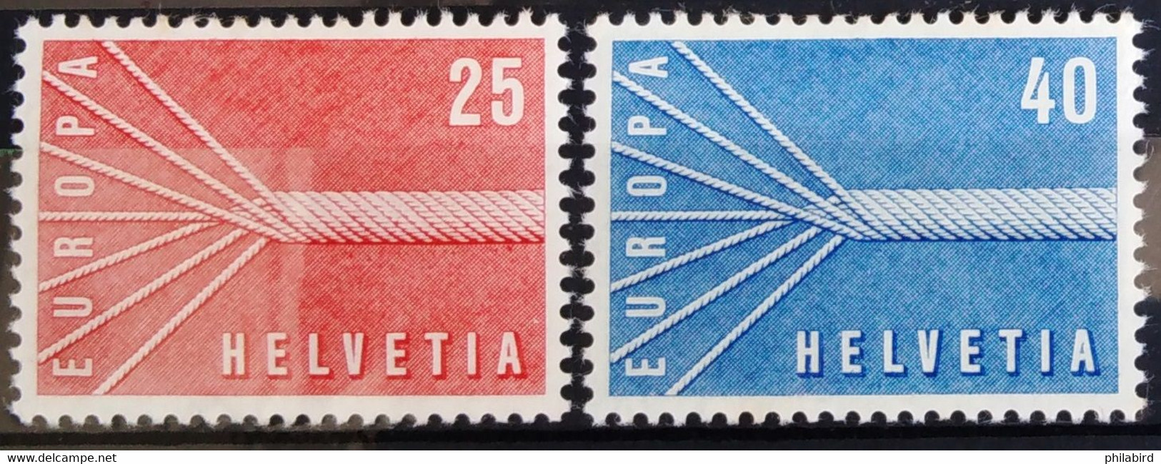 EUROPA 1957 - SUISSE                   N° 595/596                       NEUF** - 1957
