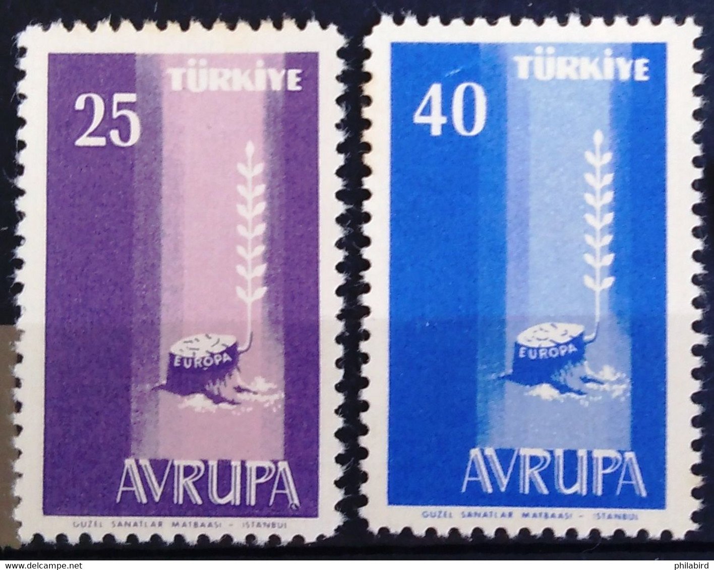 EUROPA 1958 - TURQUIE                 N° 1412/1413                       NEUF** - 1958