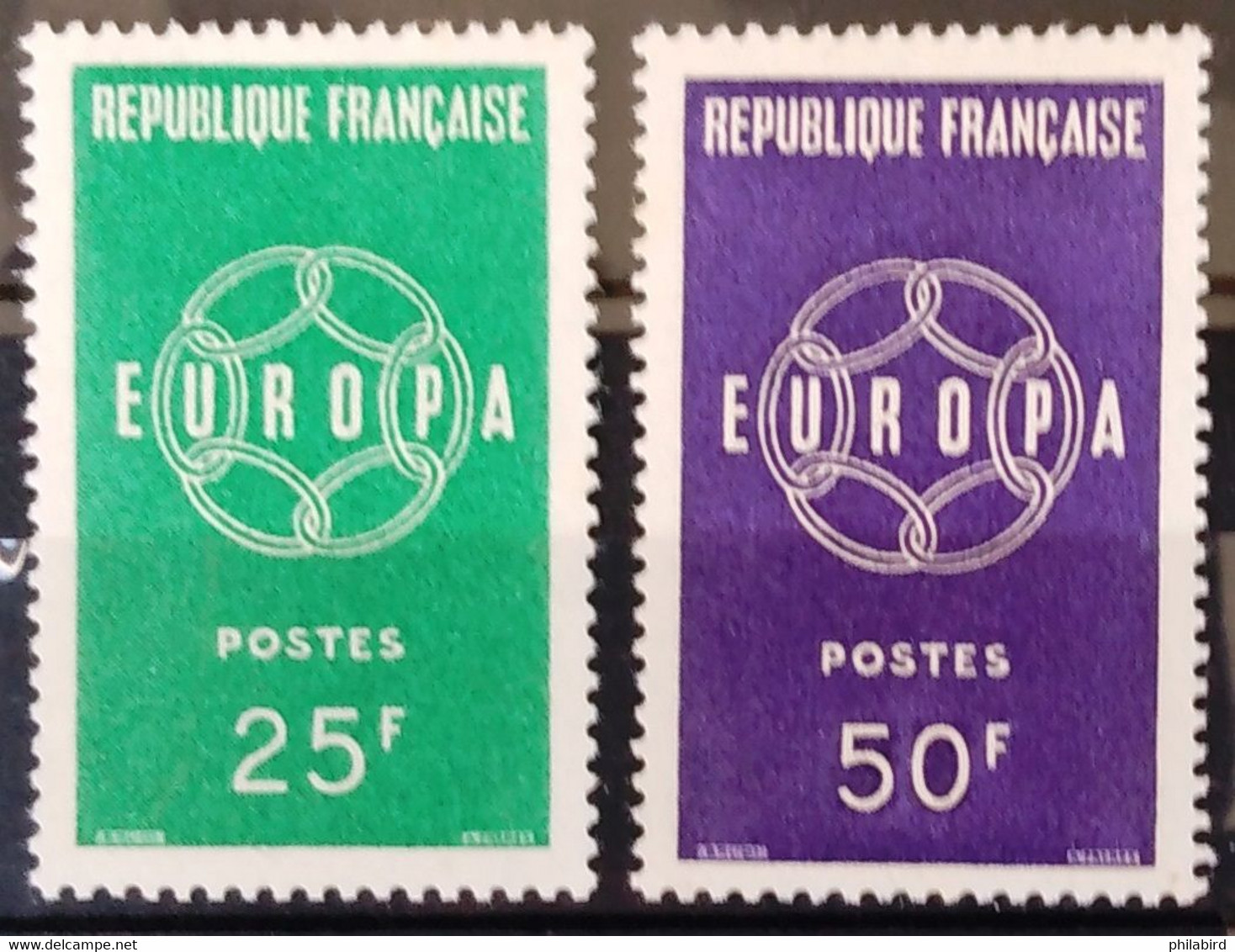 EUROPA 1959 - FRANCE                    N° 1218/1219                        NEUF** - 1959