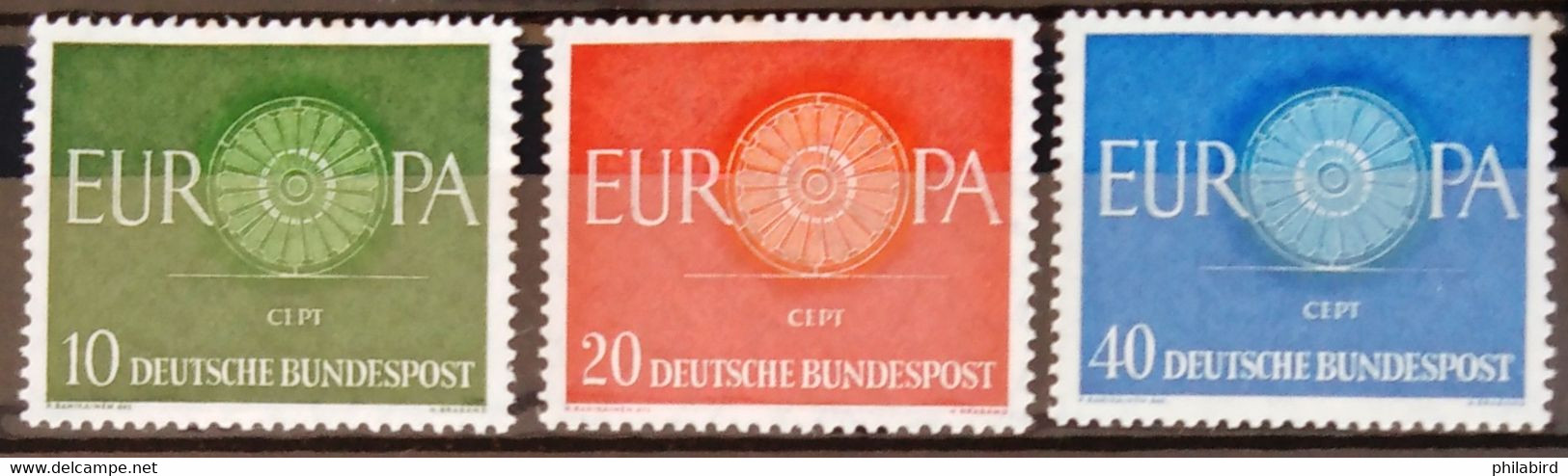 EUROPA 1960 - ALLEMAGNE                    N° 210/212                  NEUF**    (212 *) - 1960