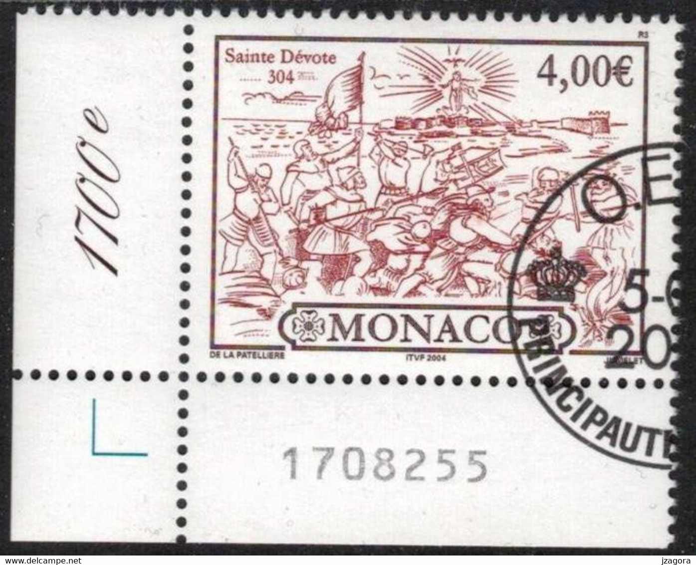 MONACO 2004 MI 2677 ST.DEVOTE Used With Gum - Usati