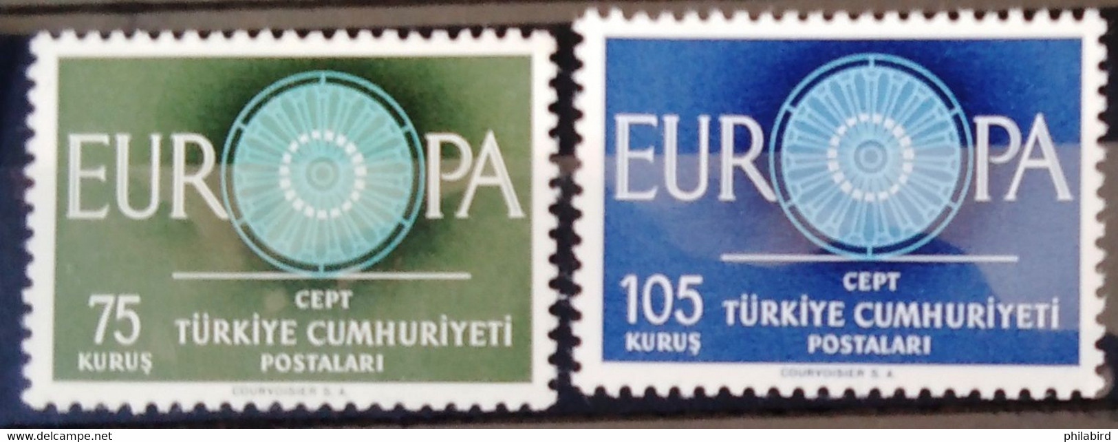 EUROPA 1960 - TURQUIE                    N° 1567 (*) /1568 (**) - 1960