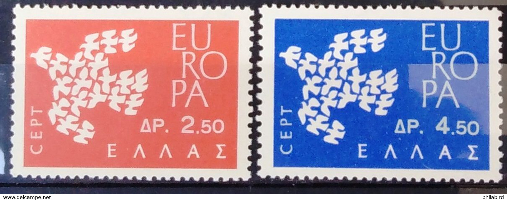 EUROPA 1961 - GRECE                    N° 753/754                    NEUF** - 1961