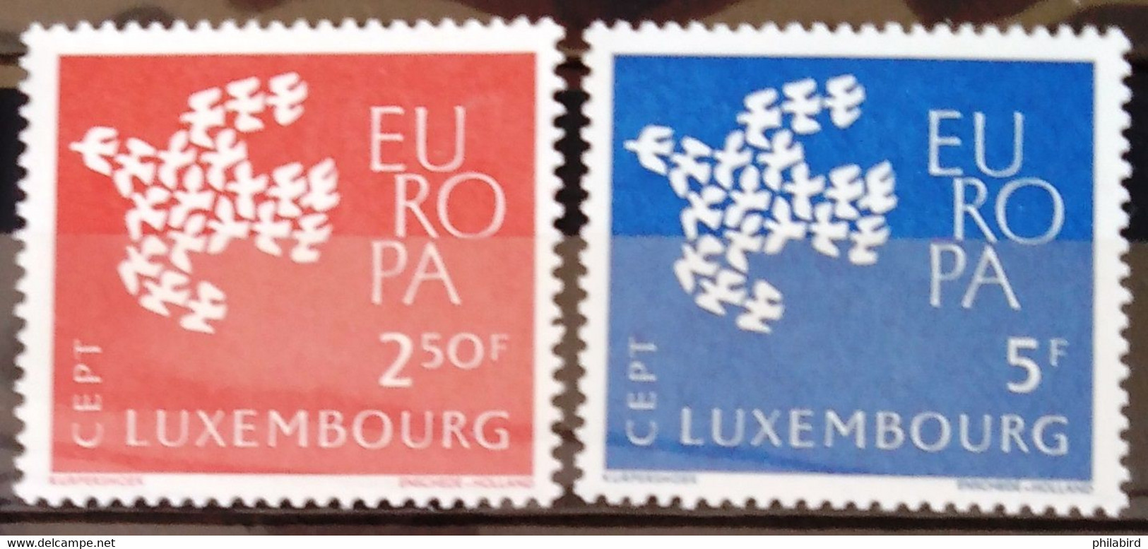 EUROPA 1961 - LUXEMBOURG                    N° 601/602                    NEUF** - 1961