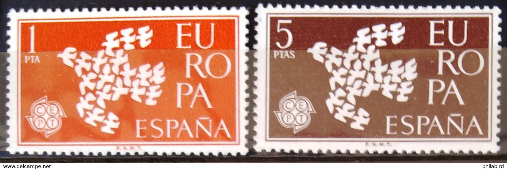 EUROPA 1961 - ESPAGNE                    N° 1044/1045                    NEUF** - 1961