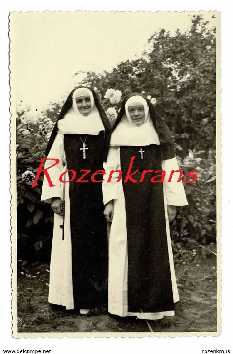 Oude Foto Melsbroek 1953 Old Photo Sister Nun NON KLOOSTERLINGE ZUSTER SOEUR RELIGIEUSE (In Zeer Goede Staat) - Chiese E Conventi