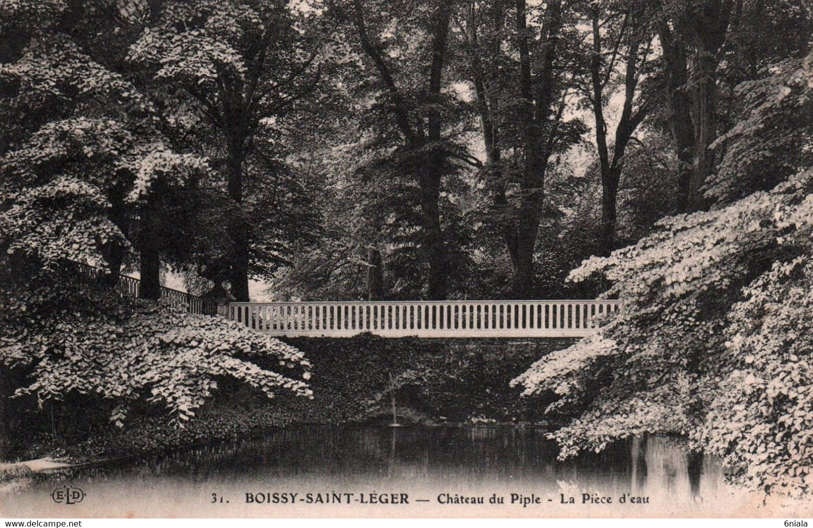 10149 BOISSY SAINT LEGER Château Du Piple, La Pièce D'Eau    (recto-verso) 94 Val De Marne - Boissy Saint Leger