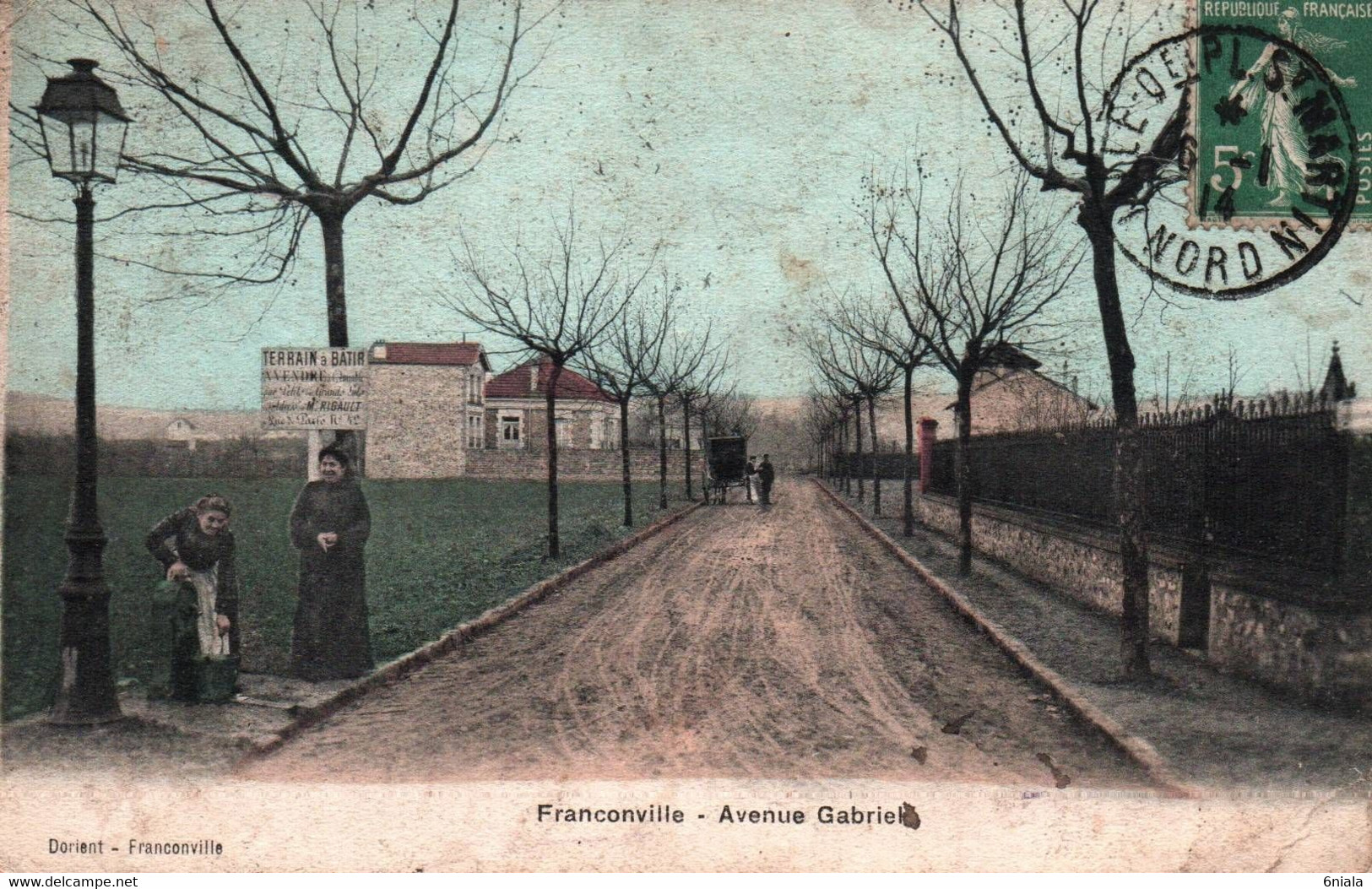 10150 FRANCONVILLE Avenue Gabriel     ( état Pli )   (recto-verso) 95 Val D' Oise - Franconville